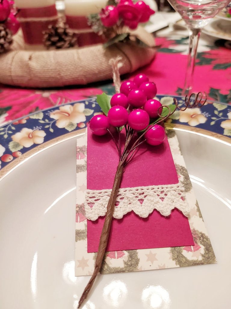 Sitting deco hecho a mano actividad con niños manualidades Navidad 2020 Colocar un nombre en la mesa Como sentar a los invitados